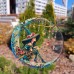 Ведьма с метлой на акриловом стекле – колдовской акцент в вашем пространстве
