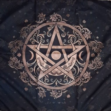 Алтарная скатерть для таро «Пентаграмма», 50х50 см