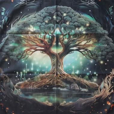 Алтарная скатерть для таро «Древо Жизни», 50х50 см