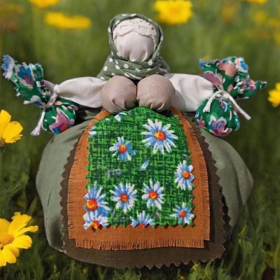 Кукла Кубышка-травница: жасмин, лаванда и ромашка