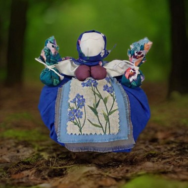 Кукла Кубышка-травница: лаванда